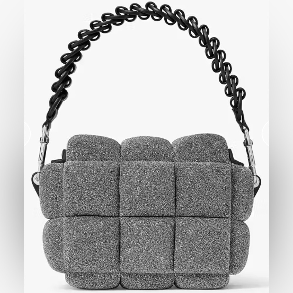 Kate Spade Boxxy Metallic Crossbody Gunmetal Silver NWT MSRP $528 - Picture 6 of 16